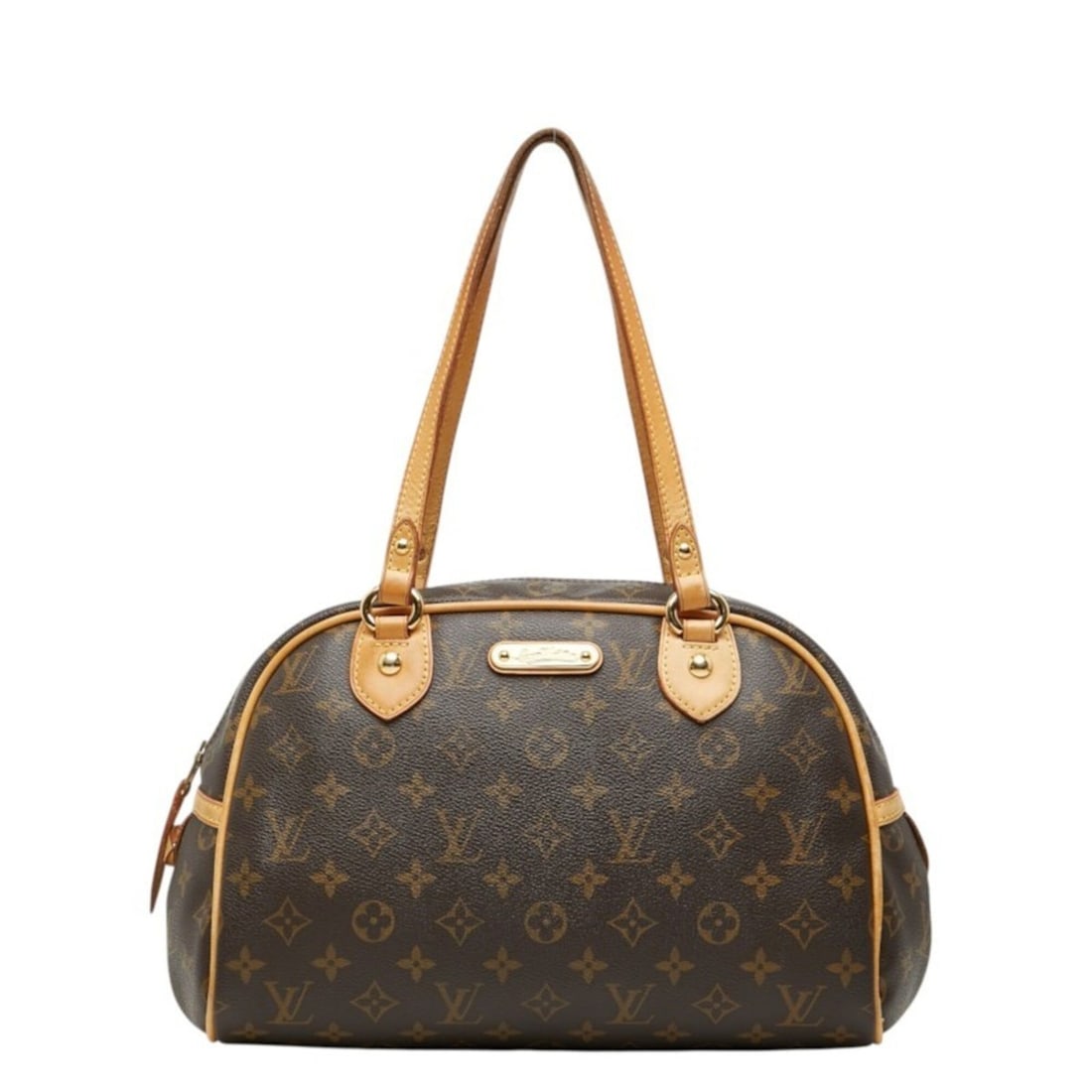 Louis Vuitton Monogram Montorgueil PM Handbag M95565 Brown Leather Women's LOUIS VUITTON