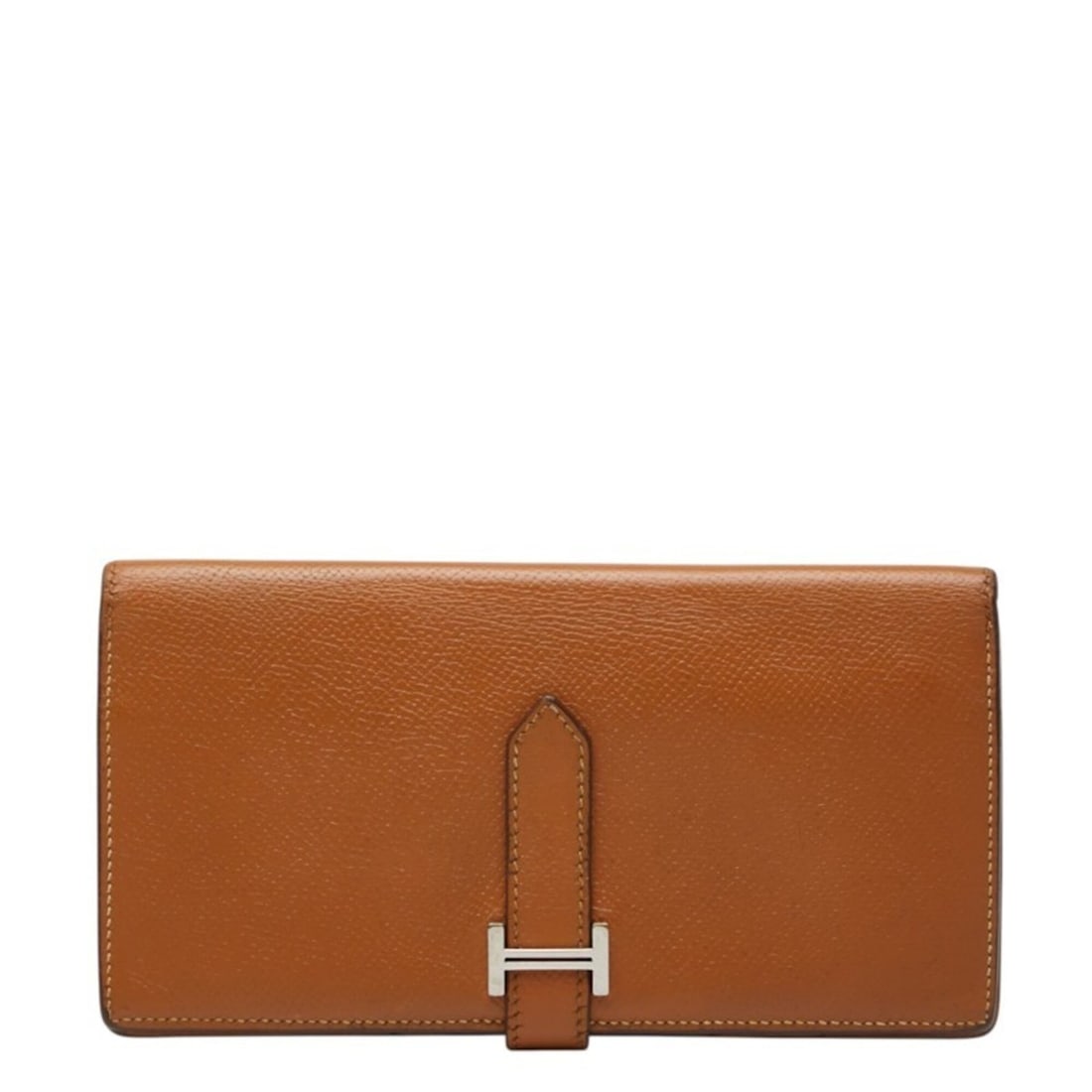 Hermes Bearn Classic Wallet Long Brown Veau Epsom Leather Women's HERMES (1 of 14)