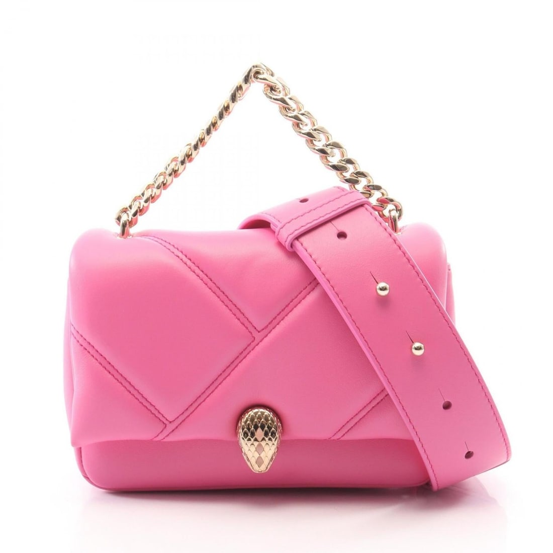 Bulgari BVLGARI Serpenti Cabochon Mini 2-Way Handbag, Leather, Women's, Pink: --- Catalog ---Category: SizeSize (HxWxD): 12cm x 17cm x 5.5cm / 4.72'' x 6.69'' x 2.16''Category: DesignType: HandbagColor: PinkGender: WomenMaterial: Leather Category: GeneralBrand: Bvlgari--- Item 