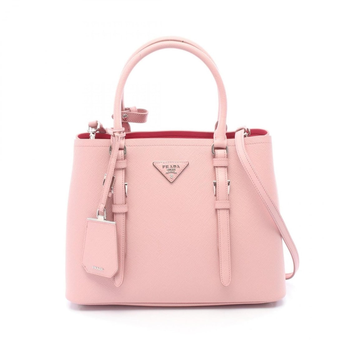 Prada SAFFIANO CUIR 2-Way Handbag, Leather, Women's, Pink (BN2883): --- Catalog ---Category: SizeSize (HxWxD): 23cm x 30cm x 13.5cm / 9.05'' x 11.81'' x 5.31''Category: DesignType: HandbagColor: PinkGender: WomenMaterial: Leather Category: GeneralMPN: BN2883Brand: Pra
