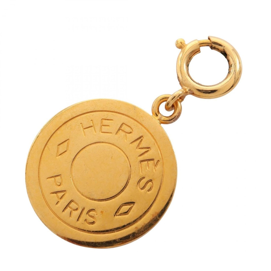 Hermes HERMES Sellier Pendant Top Jewelry GP (Gold Plated) Women's Gold Tone