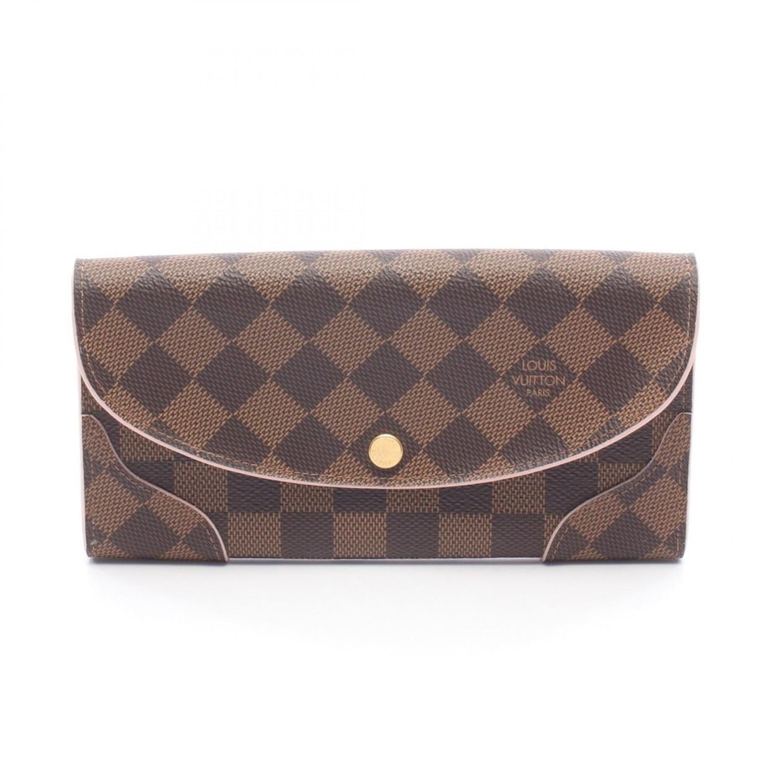 Louis Vuitton Portefeuille Caïssa Damier Ebene Rose Ballerine Bi-fold Long Wallet, Coated Canvas,: --- Catalog ---Category: SizeSize (HxWxD): 10cm x 19cm x 2.5cm / 3.93'' x 7.48'' x 0.98''Category: DesignType: Long wallet (bi-fold)Color: Brown, Damier Canvas, Rose ballerineGender: WomenMaterial: Co