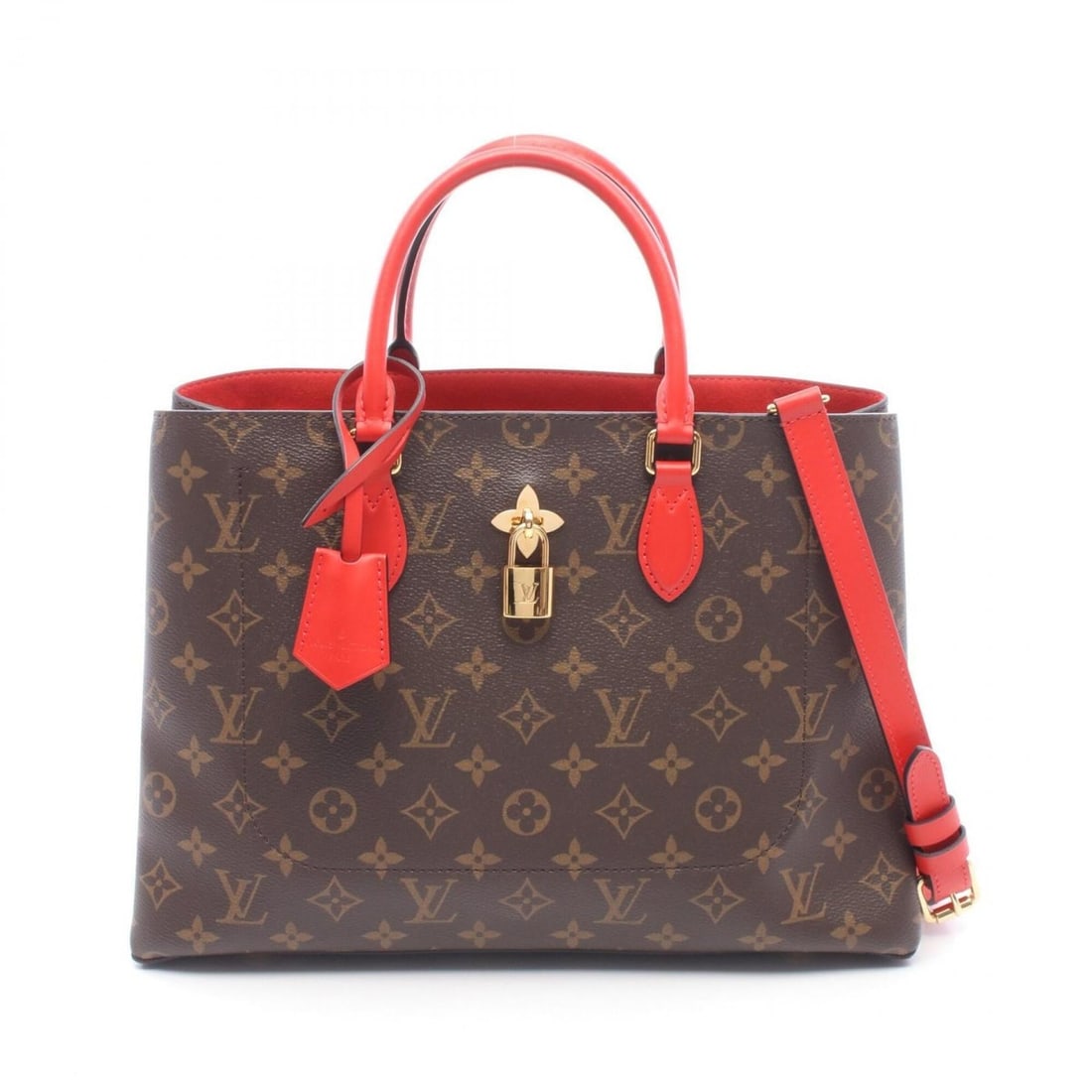 Louis Vuitton Flower Tote 2-Way Bag/Handbag, Coated Canvas and Leather, Monogram Pattern, Women's,