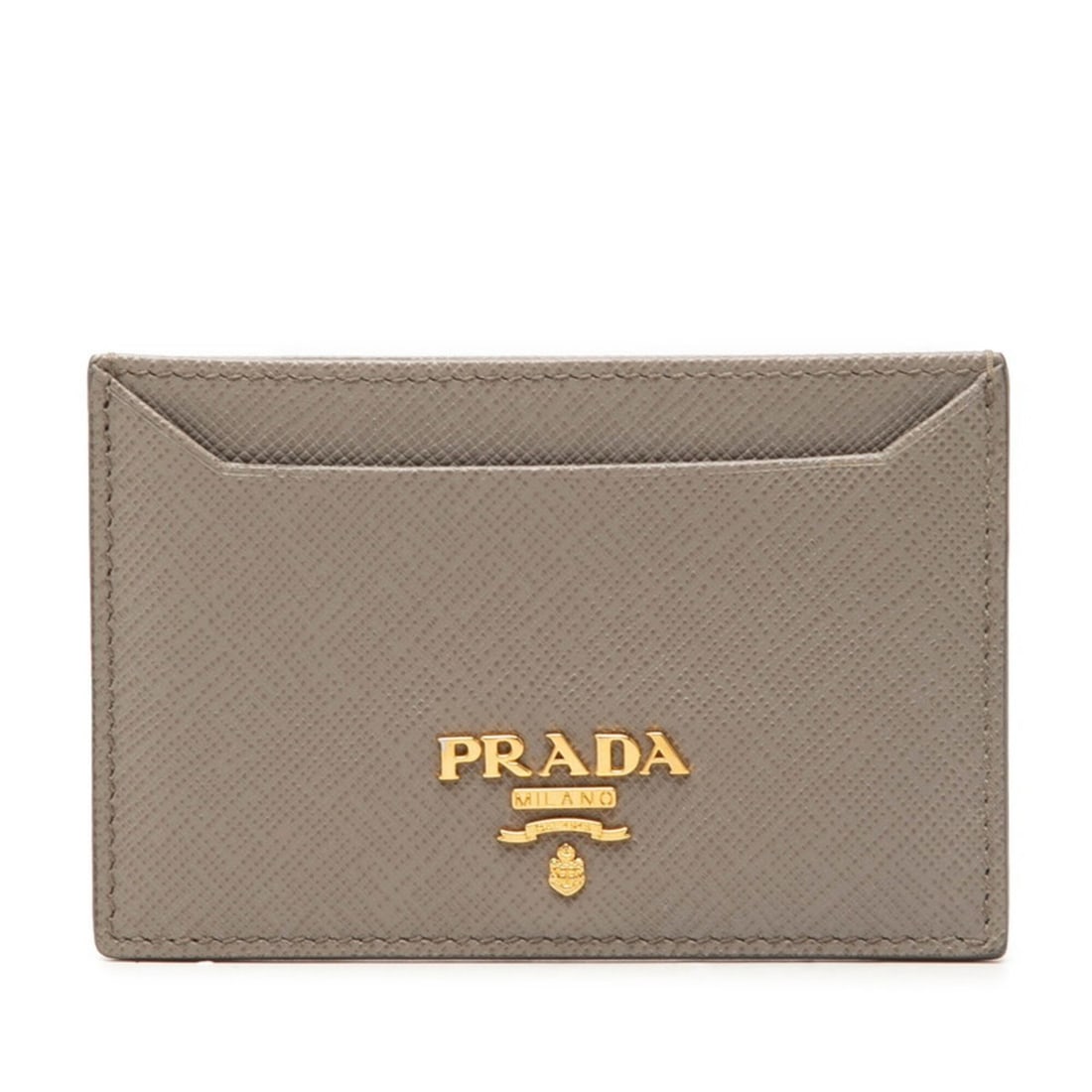 Prada Saffiano Logo Business Card Holder/Card Case/Pass Case 1MC208 Gray Leather Women's PRADA: --- Catalog ---Category: DesignType: Card caseColor: GrayGender: WomenMaterial: Leather Category: GeneralBrand: PradaCategory: Physical PropertiesSize (HxWxD): 7cm x 10.5cm x 5mm / 2.75'' x 4.13'' x 0