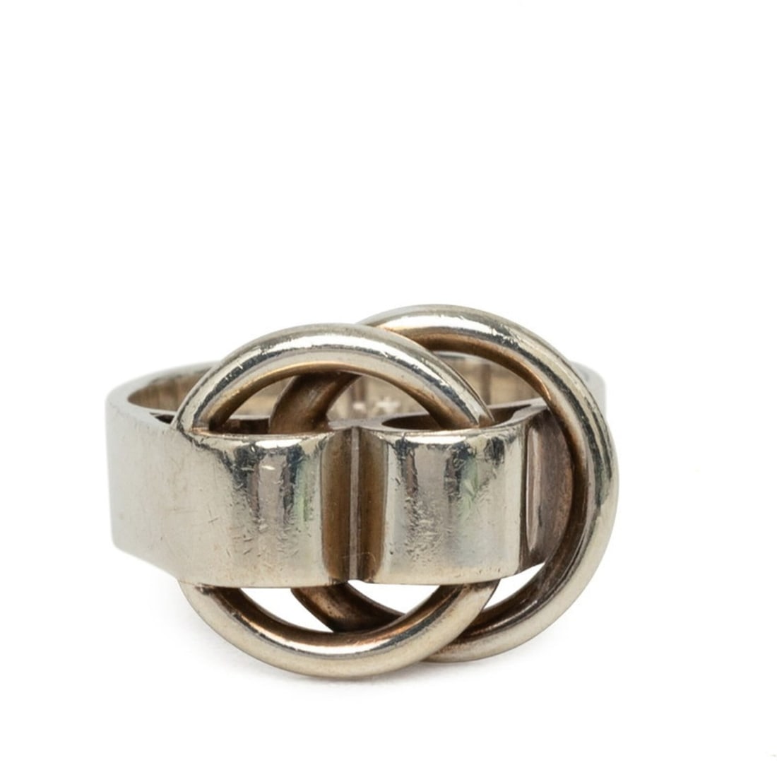 Hermes Deux Ano Ring, Size #51, SV925 Silver, Women's.: --- Catalog ---Category: SizeJP Size: 10.5US Size: 5.5Category: DesignType: Band ringGender: WomenMaterial: Silver 925Category: GeneralBrand: Hermes--- Item List ---Section: ConditionRanking: Rank AB 