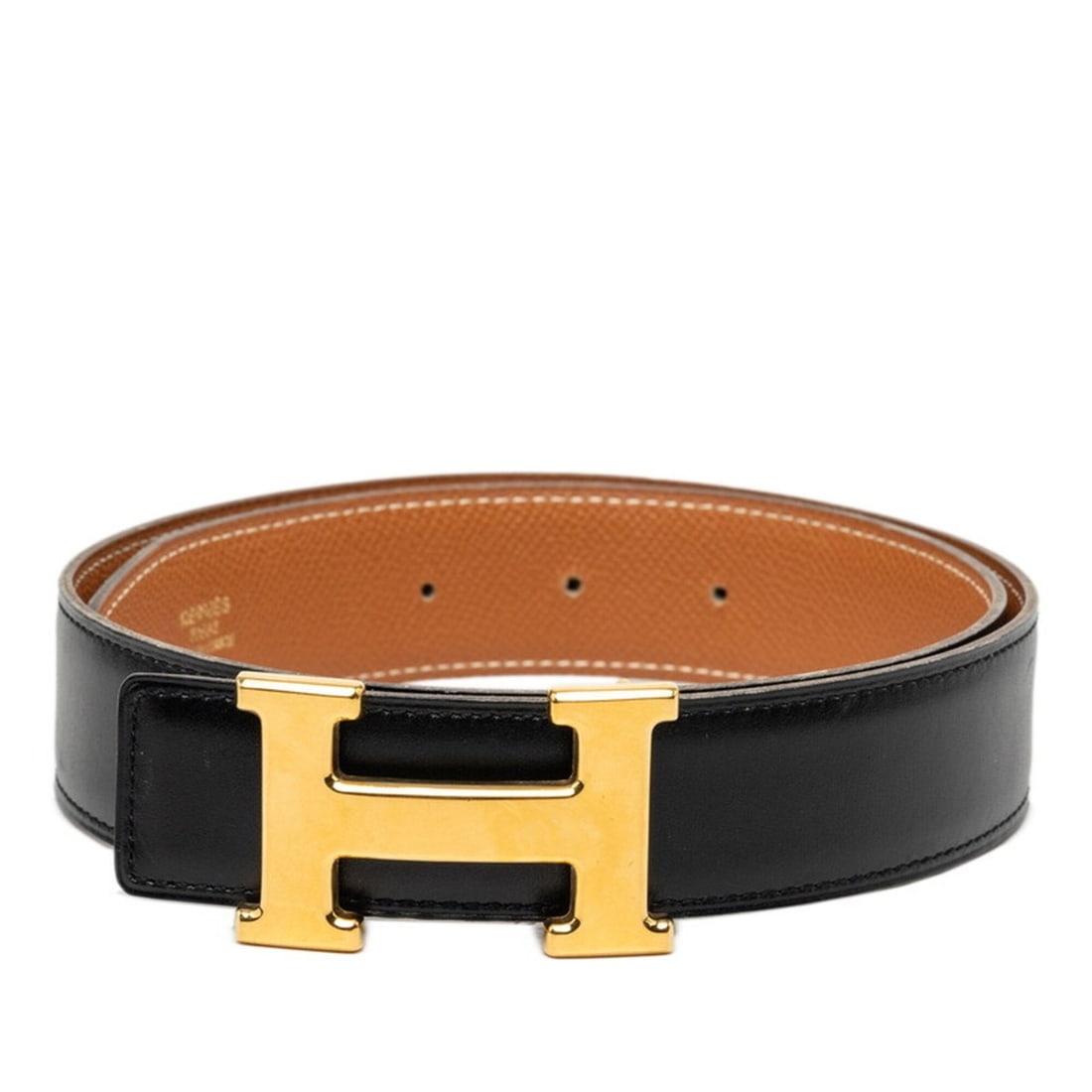 Hermes Constance H Belt, Size 70, ?A, 1997, Black/Brown Box Calf Courchevel Leather, Women's.: --- Catalog ---Category: SizeWidth: 3cm / 1.18''Length: 86cm / 33.85''Category: DesignType: Standard beltColor: Black, BrownGender: WomenCategory: GeneralBrand: Hermes--- Item List ---Section: Conditi