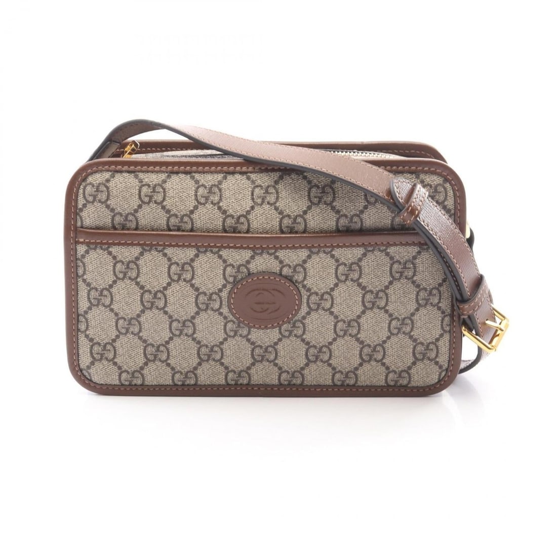Gucci Interlocking G GG Supreme Mini Bag, Shoulder Bag/Handbag, Coated Canvas and Leather, Women's,: --- Catalog ---Category: SizeSize (HxWxD): 13.5cm x 22cm x 6cm / 5.31'' x 8.66'' x 2.36''Category: DesignType: Handbag, Shoulder bagColor: Beige, BrownGender: WomenMaterial: Coated canvas , Leather Ca