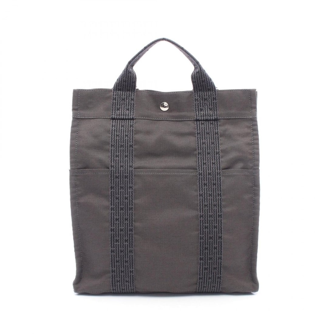 Hermes Herline Ad MM Backpack/Handbag, Canvas, Men's/Women's, Gray: --- Catalog ---Category: SizeSize (HxWxD): 33cm x 32cm x 12cm / 12.99'' x 12.59'' x 4.72''Category: DesignType: BackpackColor: GrayGender: Men,WomenMaterial: Canvas Category: GeneralBrand: Hermes--- I