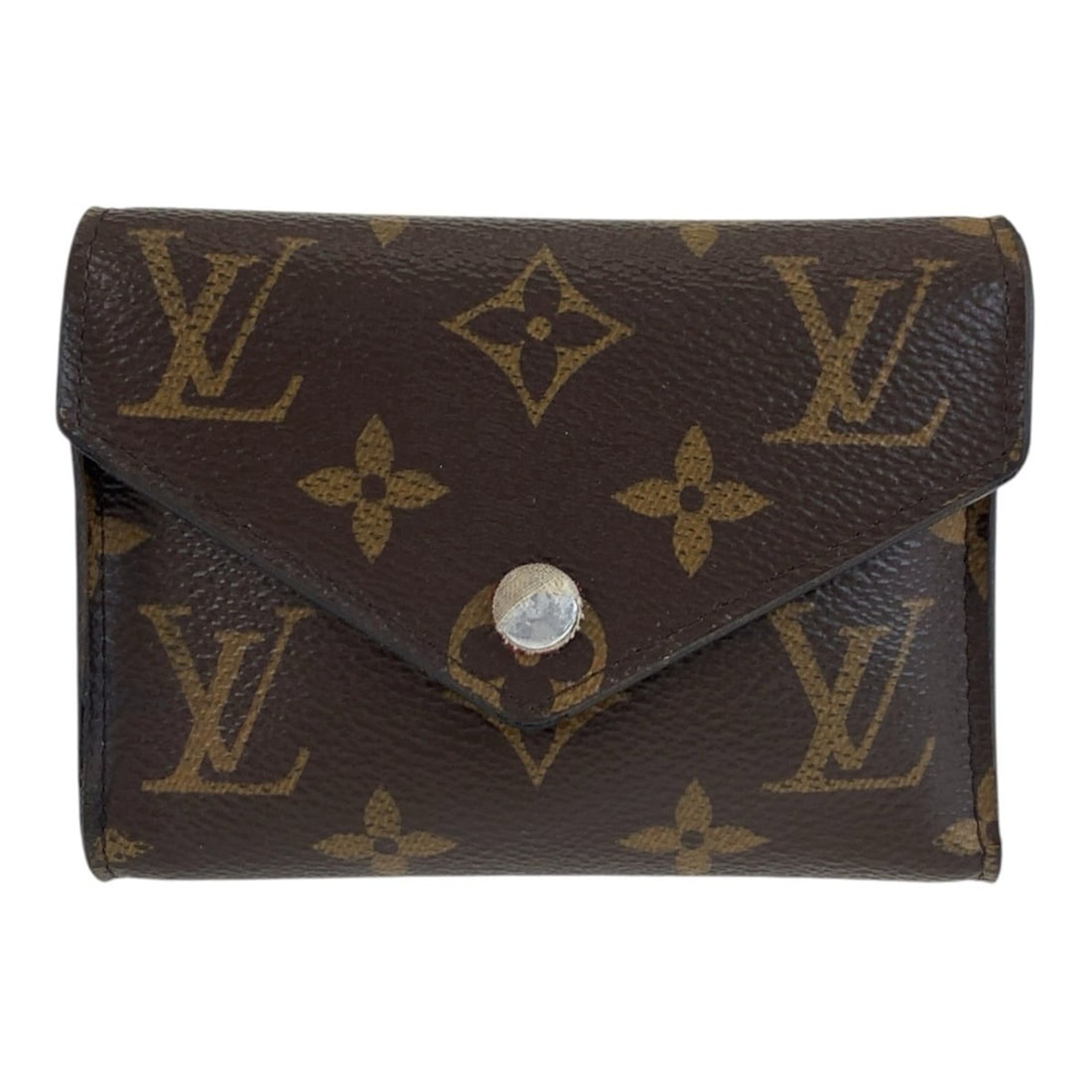 LOUIS VUITTON Louis Vuitton Monogram Portefeuille Victorine Brown M41938 Folding Wallet Compact for