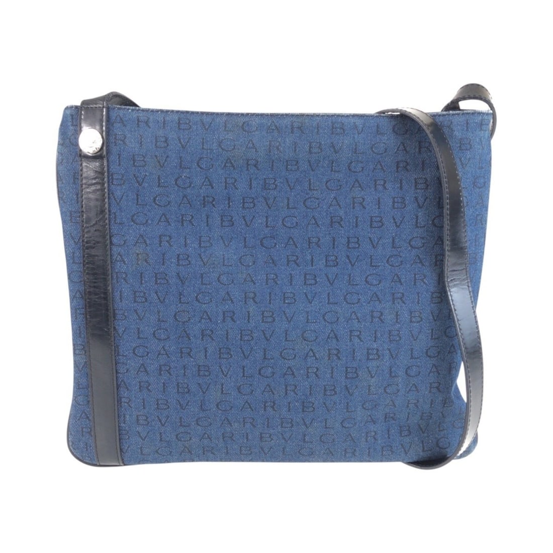 BVLGARI Logomania Blue Black Silver Hardware Canvas Leather Shoulder Bag Messenger for Women: --- Catalog ---Category: SizeSize (HxWxD): 27cm x 32cm x 2cm / 10.62'' x 12.59'' x 0.78''Category: DesignType: Messenger bag, Shoulder bagColor: Black, BlueGender: WomenMaterial: Canvas , Leather Cate