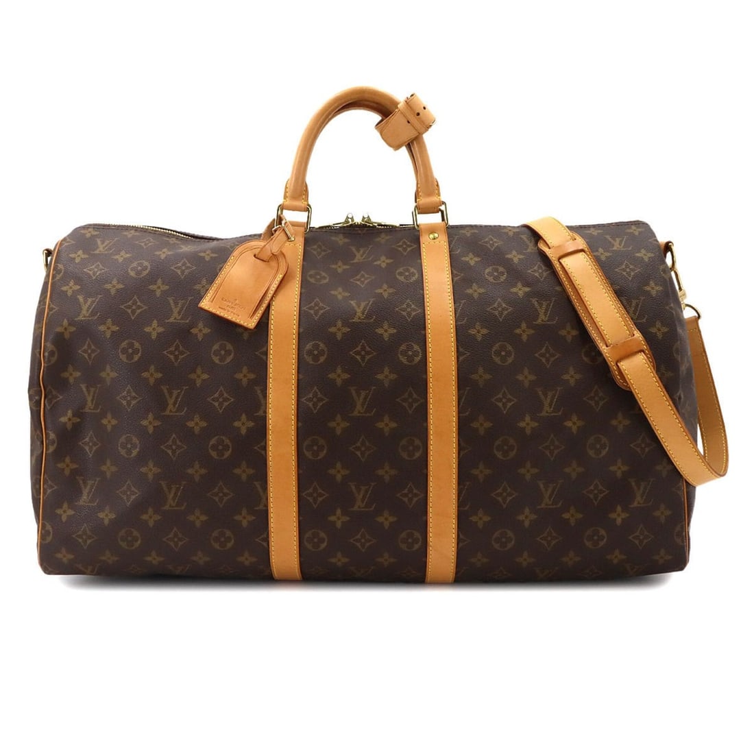 Louis Vuitton Keepall Bandouliere 55 Monogram 2-way Boston Shoulder Handbag M41414: --- Catalog ---Category: SizeSize (HxWxD): 30cm x 56cm x 25cm / 11.81'' x 22.04'' x 9.84''Category: DesignType: Boston bagColor: MonogramGender: Men,WomenMaterial: Monogram Category: GeneralMPN: M4141