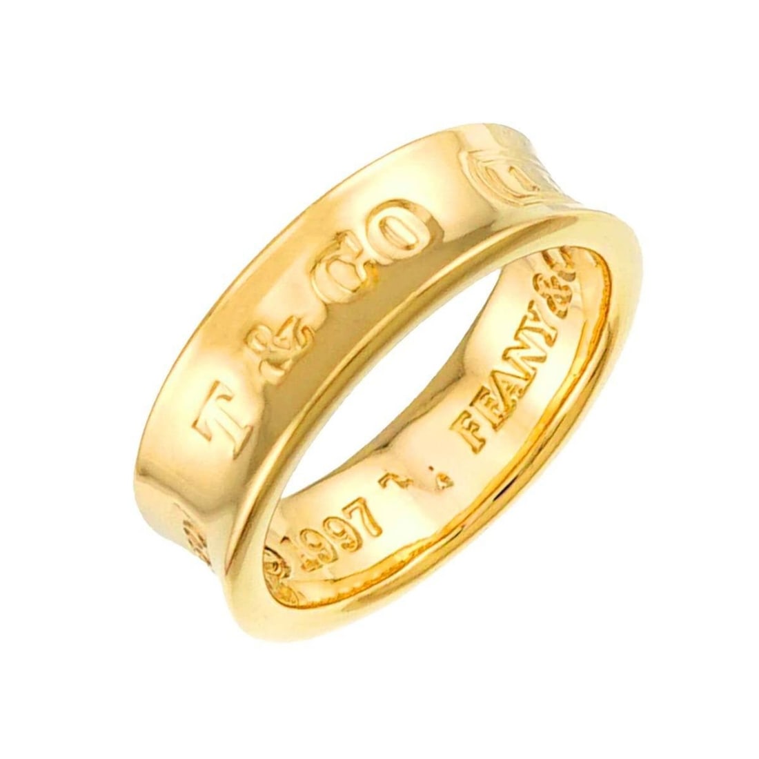 Tiffany & Co. 1837 Narrow Ring, 18K Yellow Gold (750)