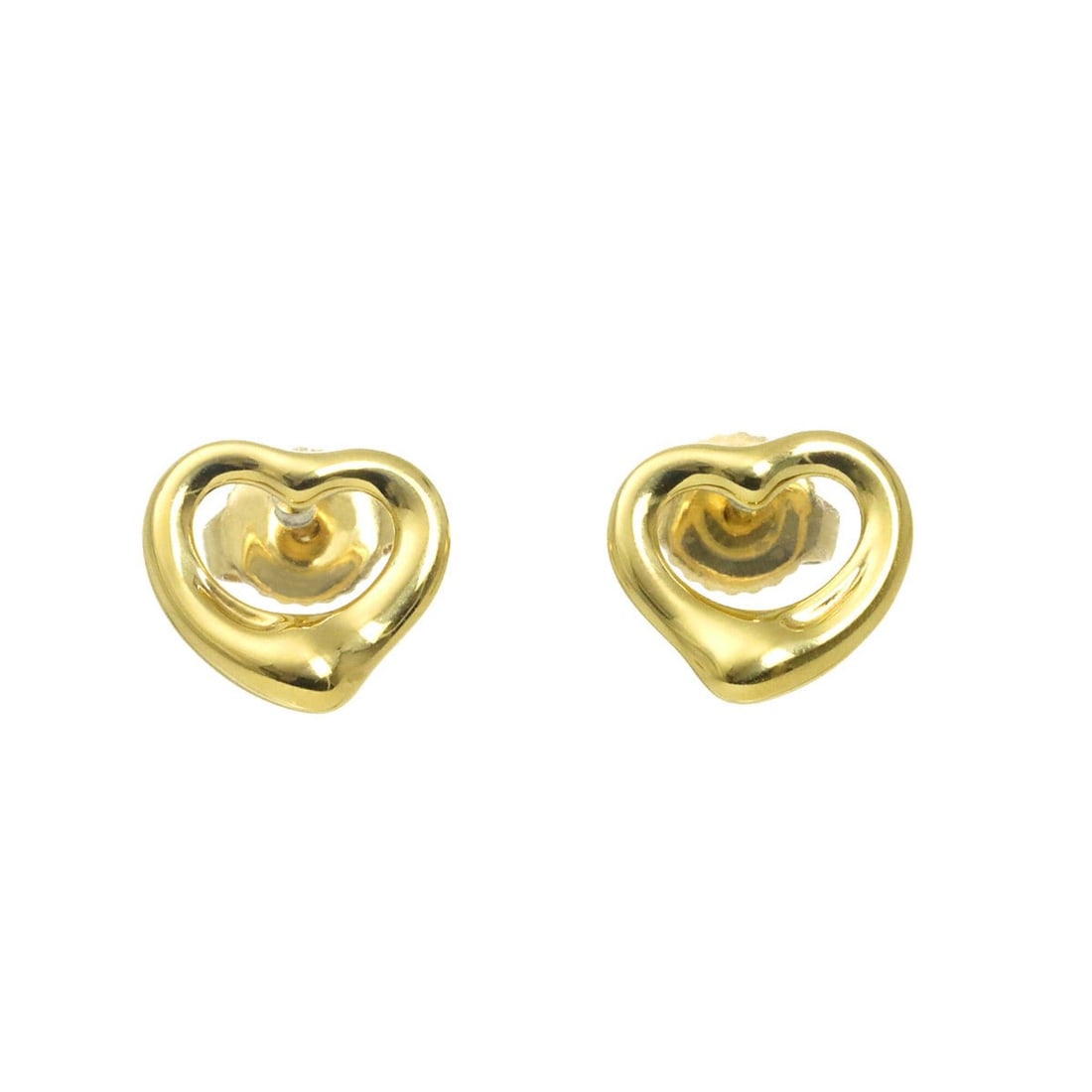 Tiffany & Co. Heart Earrings, 18K Yellow Gold (750), Pierced Earrings: --- Catalog ---Category: SizeSize (HxWxD): 9.80mm x 10.80mm / 0.39'' x 0.43''Category: DesignType: Stud earringsGender: WomenMaterial: Yellow gold (18K)Category: GeneralBrand: Tiffany--- Item List ---
