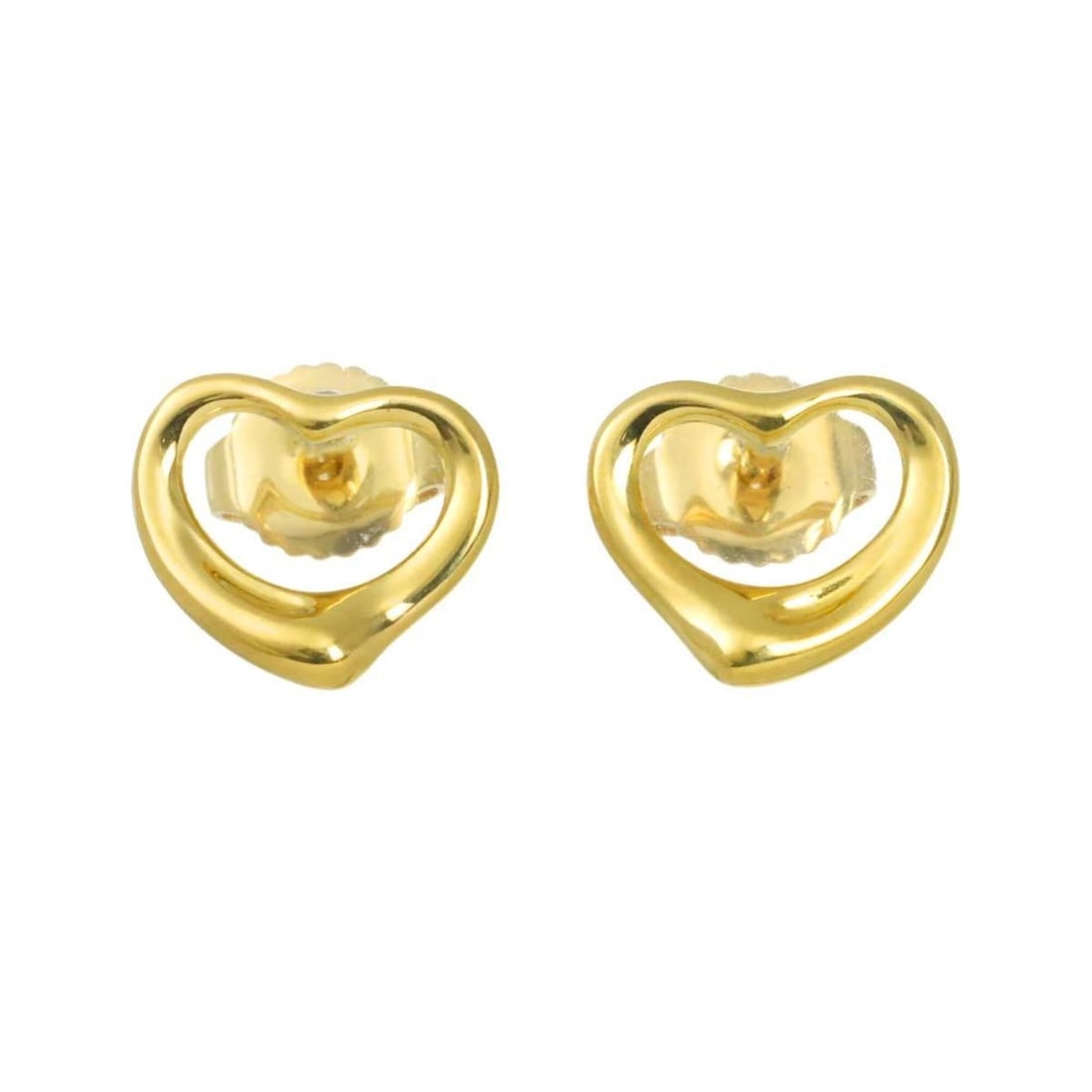 Tiffany & Co. Heart Earrings, 18K Yellow Gold (750), Pierced Earrings: --- Catalog ---Category: SizeSize (HxWxD): 9.10mm x 10.50mm / 0.36'' x 0.41''Category: DesignType: Stud earringsGender: WomenMaterial: Yellow gold (18K)Category: GeneralBrand: Tiffany--- Item List ---