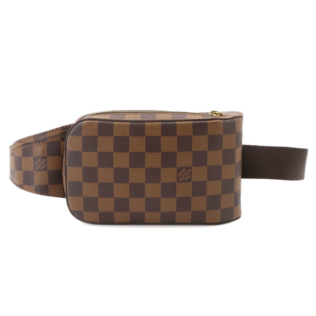 Louis Vuitton Damier Geronimos Body Handbag Waist Pouch Ebene Brown N51994