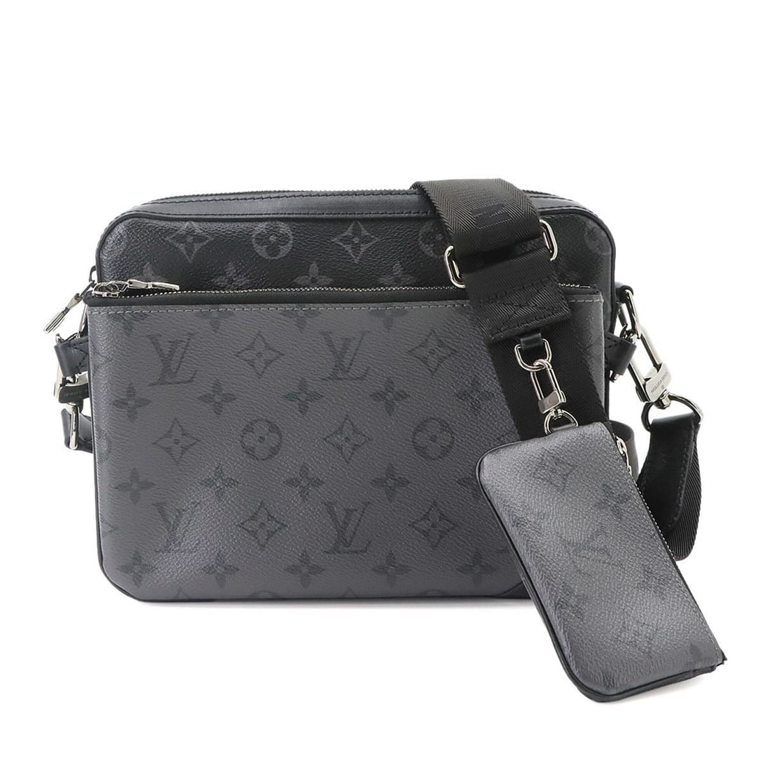 Louis Vuitton Monogram Eclipse Reverse Trio Shoulder Handbag M69443 Messenger (1 of 10)