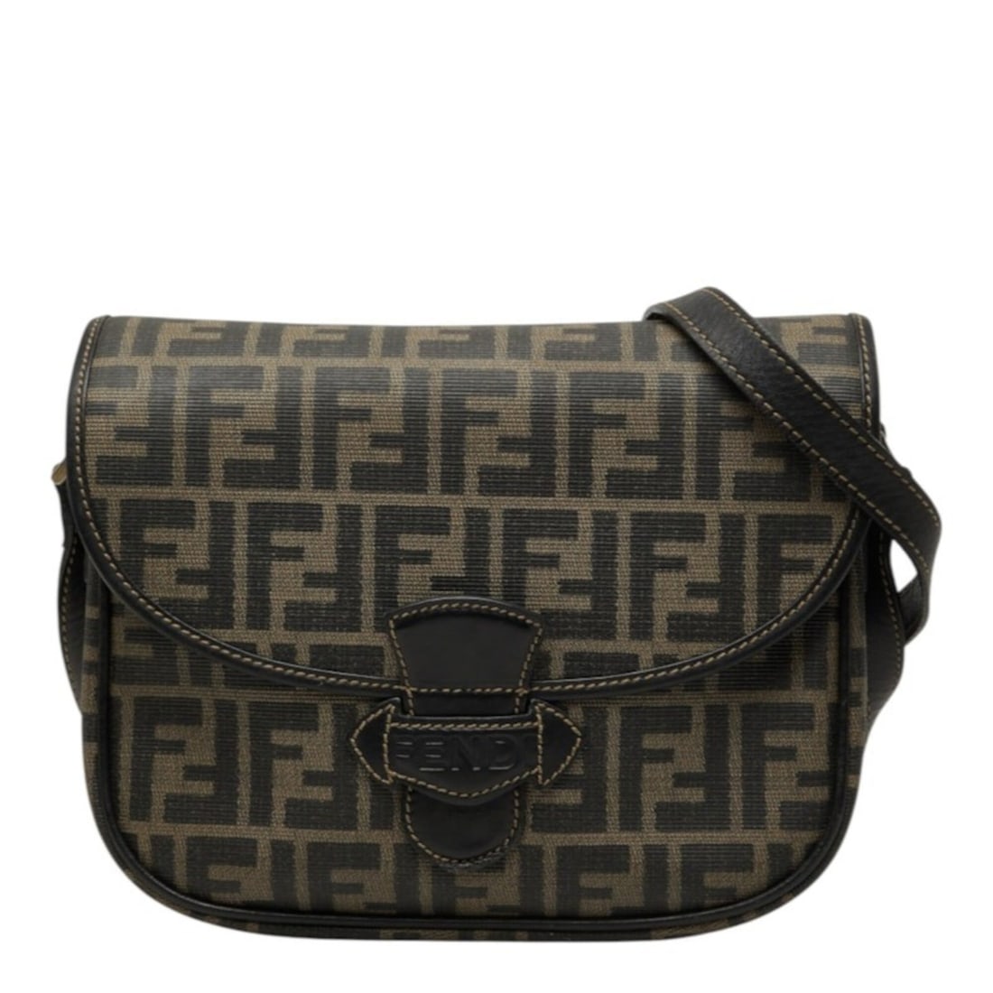 Fendi Zucca Crossbody Shoulder Bag, Brown Canvas Leather, Women's FENDI: --- Catalog ---Category: SizeSize (HxWxD): 21cm x 24cm x 8cm / 8.26'' x 9.44'' x 3.14''Category: DesignType: Shoulder bagColor: BrownGender: WomenMaterial: Leather Category: GeneralBrand: Fendi--- Ite