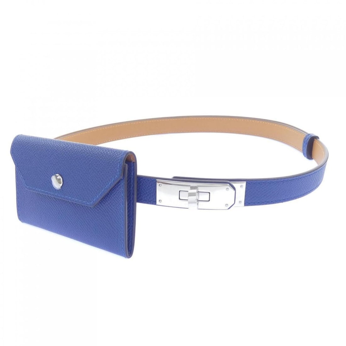 Hermes Kelly Pocket 18mm Belt: --- Catalog ---Category: SizeWidth: 1.5cm / 0.59''Length: 105cm / 41.33''Category: DesignColor: BlueGender: WomenCategory: GeneralBrand: Hermes--- Item List ---Section: ConditionRanking: Rank A Used -