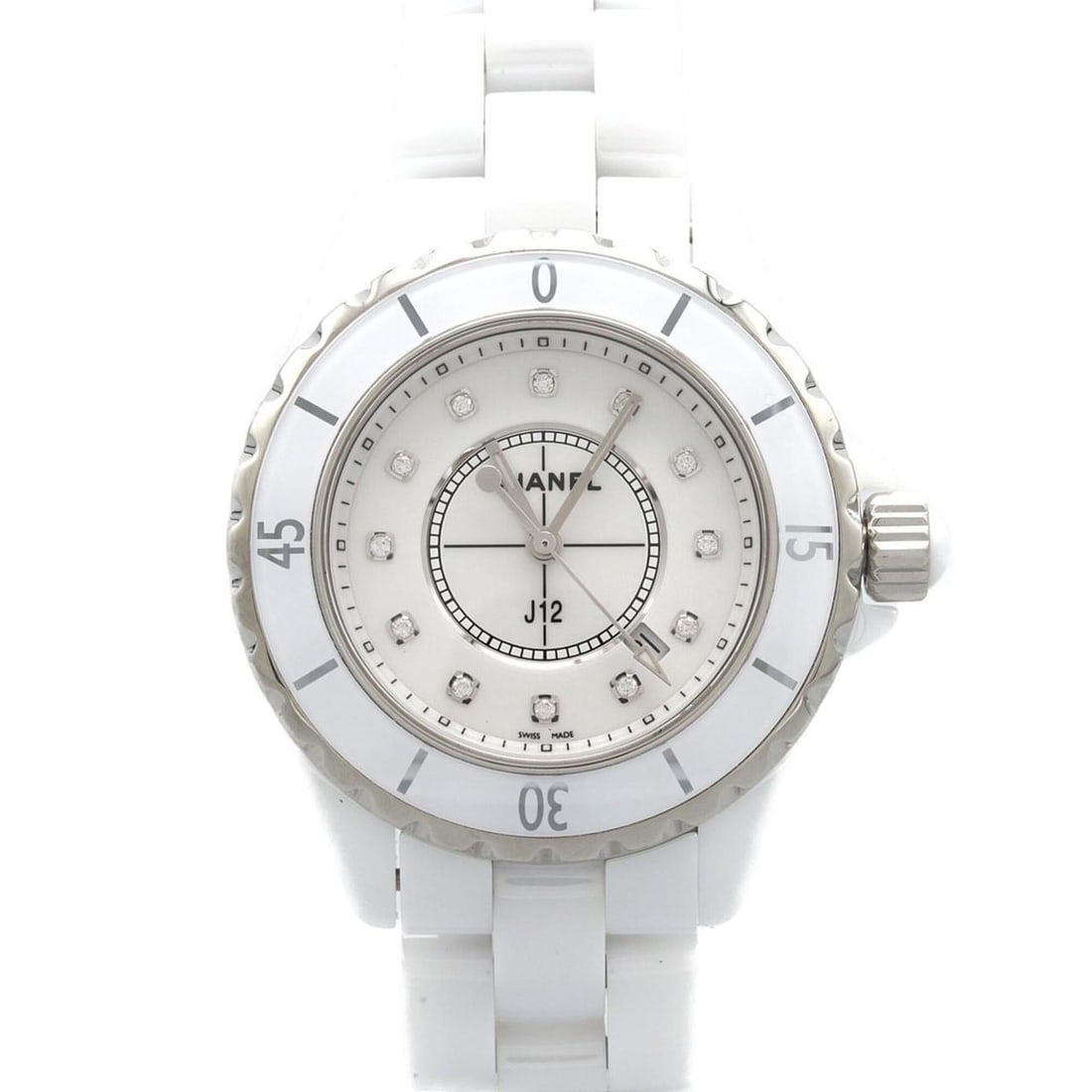 Chanel J12 33mm Ceramic 12P H1628 Quartz Watch (1 of 10)