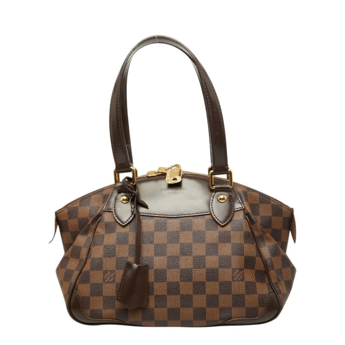 Louis Vuitton Damier Verona PM Handbag N41117 Brown Leather Women's LOUIS VUITTON: --- Catalog ---Category: SizeSize (HxWxD): 19cm x 28cm x 15.5cm / 7.48'' x 11.02'' x 6.1''Category: DesignType: HandbagColor: BrownGender: WomenMaterial: PVC , Leather Category: GeneralBrand: Louis Vu