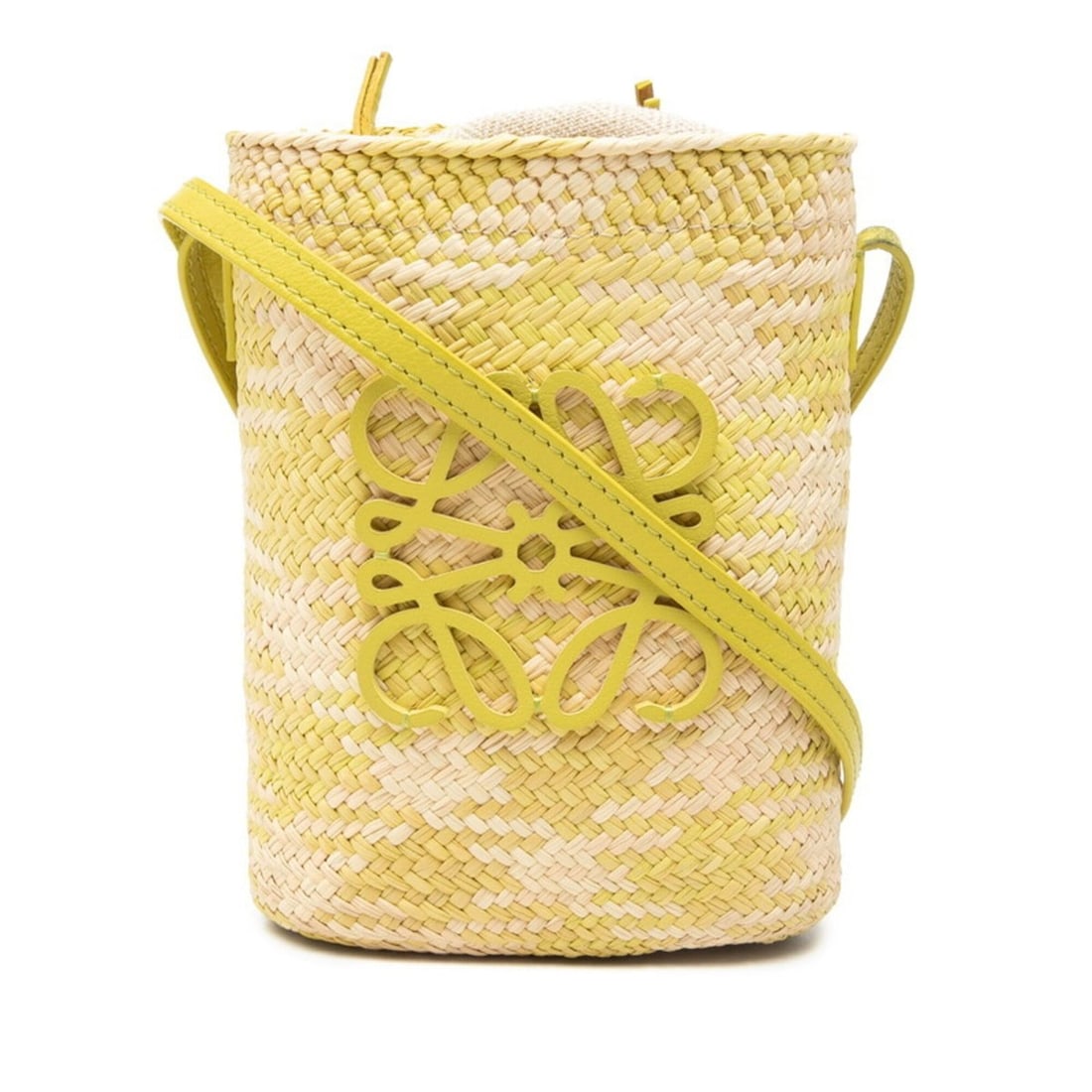 Loewe Anagram Square Pocket Crossbody Shoulder Bag, Natural Green Raffia Leather, Women's LOEWE (1 of 15)