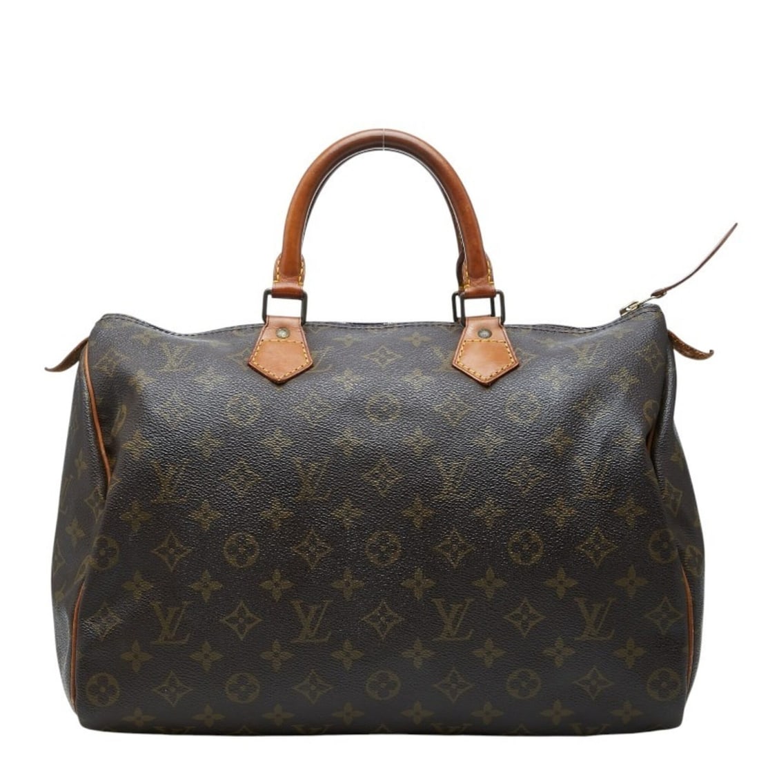 Louis Vuitton Monogram Speedy 35 Boston Bag Handbag M41524 Brown Leather Women's LOUIS VUITTON: --- Catalog ---Category: SizeSize (HxWxD): 24cm x 35cm x 18cm / 9.44'' x 13.77'' x 7.08''Category: DesignType: Boston bag, HandbagColor: BrownGender: WomenMaterial: PVC , Leather Category: GeneralBran