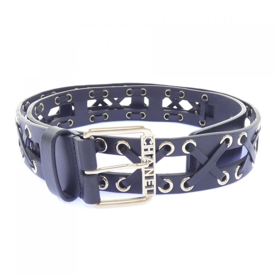 Chanel belt: --- Catalog ---Category: SizeLength: 88.5cm - 93.5cm / 34.84'' - 36.81''Category: DesignType: Standard beltColor: BlackGender: WomenCategory: GeneralBrand: Chanel--- Item List ---Section: