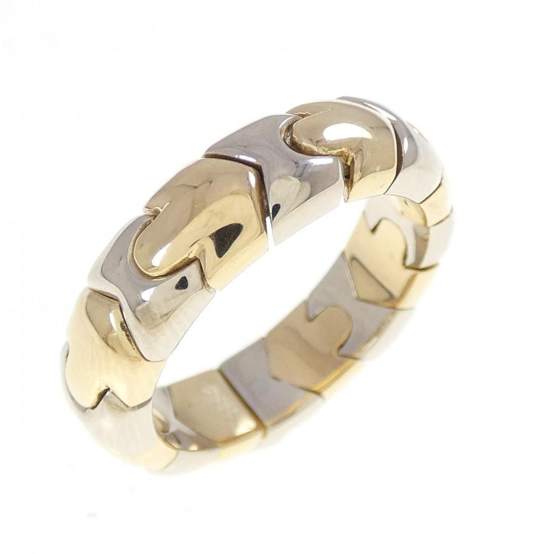 Bvlgari Bulgari ring: --- Catalog ---Category: SizeJP Size: 10US Size: 5.5Category: DesignType: Band ringGender: WomenMaterial: White gold (18K), Yellow gold (18K)Category: GeneralBrand: Bvlgari--- Item List ---Section: Co