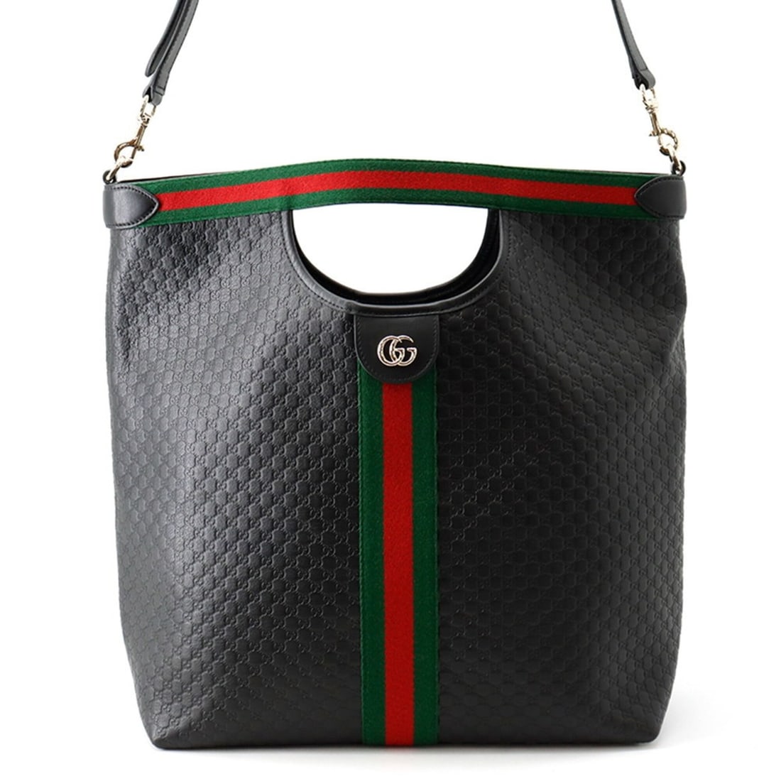 Gucci Ophidia Tote Bag, GG Embossed Leather, 865452, GUCCI Web Japan Limited Edition, Black, Handbag: --- Catalog ---Category: SizeWeight: 1.1kg / 2.42lb.Size (HxWxD): 39cm x 33cm x 16cm / 15.35'' x 12.99'' x 6.29''Strap Length: 100cm - 115cm / 39.36'' - 45.27''Category: DesignType: Handbag, Tote bagC