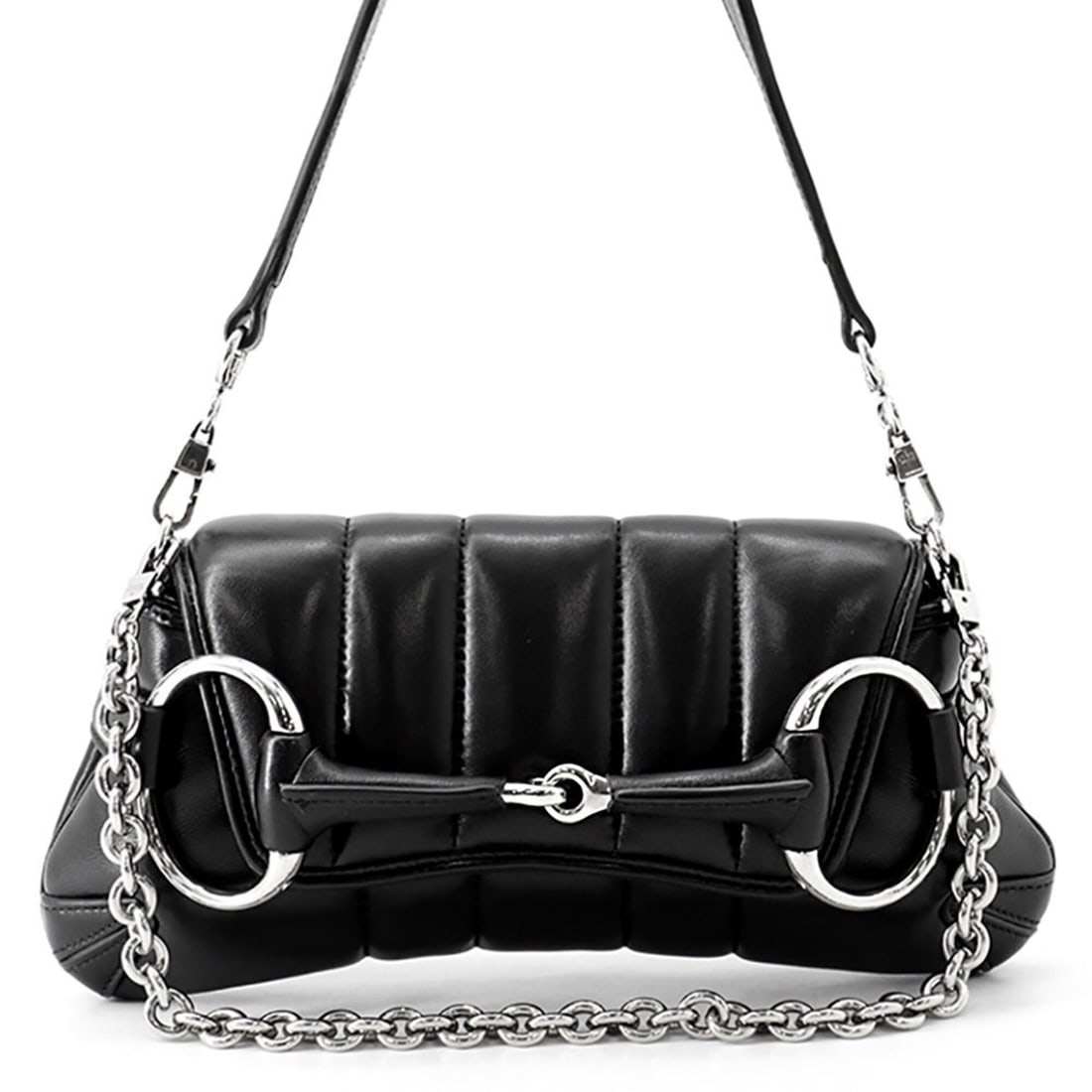 Gucci Horsebit Small Leather Handbag 764339 GUCCI 2-way Black for Women: --- Catalog ---Category: SizeWeight: 530g / 1.16lb.Size (HxWxD): 11.5cm x 26cm x 6cm / 4.52'' x 10.23'' x 2.36''Category: DesignType: HandbagColor: BlackGender: WomenMaterial: Leather Category: Genera