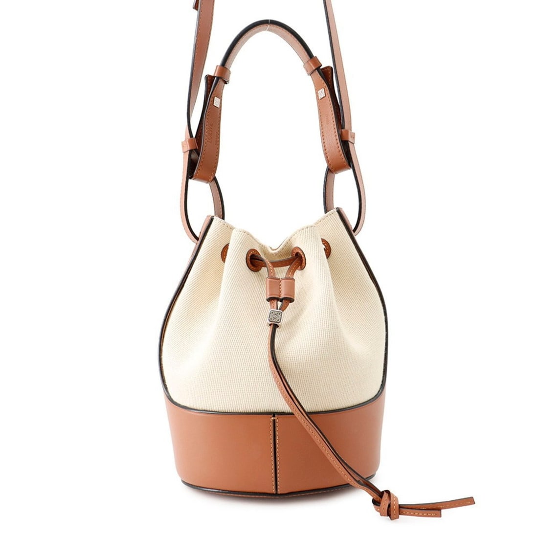 Loewe Balloon Shoulder Handbag, Small, Canvas and Leather, A710C31X02, LOEWE 2-way Bag, Women's,: --- Catalog ---Category: SizeWeight: 580g / 1.27lb.Size (HxWxD): 22.5cm x 27cm x 12.5cm / 8.85'' x 10.62'' x 4.92''Strap Length: 104cm - 120cm / 40.94'' - 47.24''Category: DesignType: Handbag, Shoulde