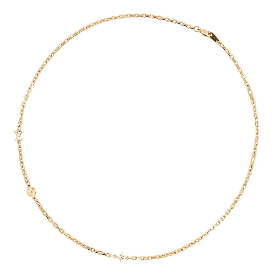 Louis Vuitton Necklace Chain LV Yours Metal M02740 LOUIS VUITTON Men's Women's NECKLACE: --- Catalog ---Category: SizeWeight: 13.6g / 0.47oz.Neck Circumference: 45 cm - 55.5 cm / 17.71'' - 21.85''Category: DesignColor: GoldGender: Women,MenMaterial: MetalNecklace Type: NecklaceCategory: G