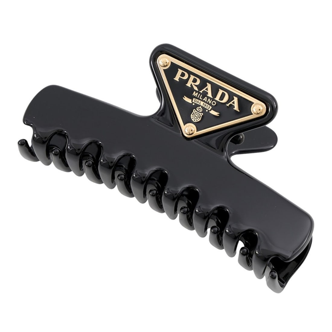 Prada Hair Metal Claw Clip 1IF103 PRADA Black