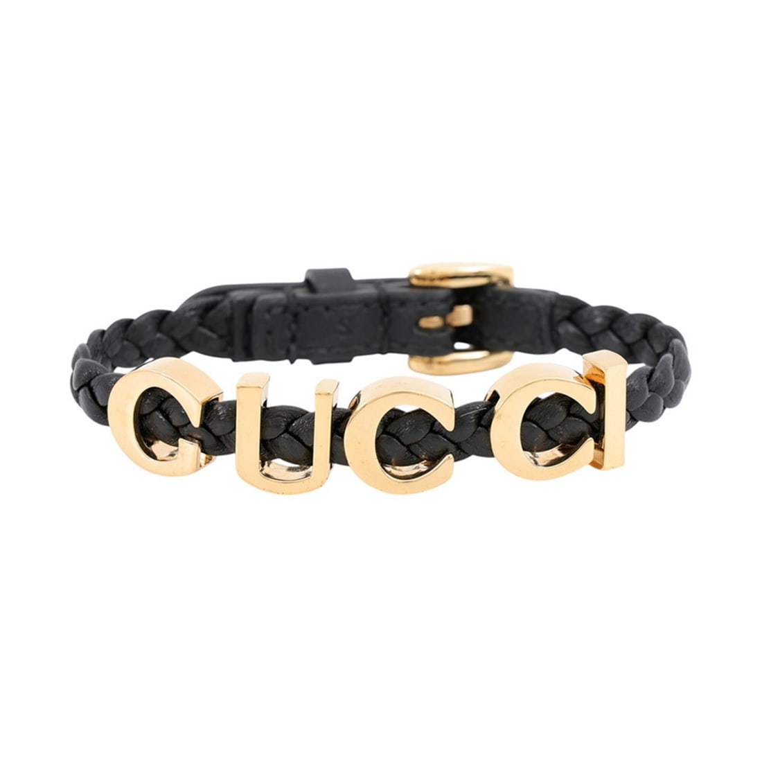 Gucci Bracelet Leather Size S 684631 GUCCI Black BRACELET
