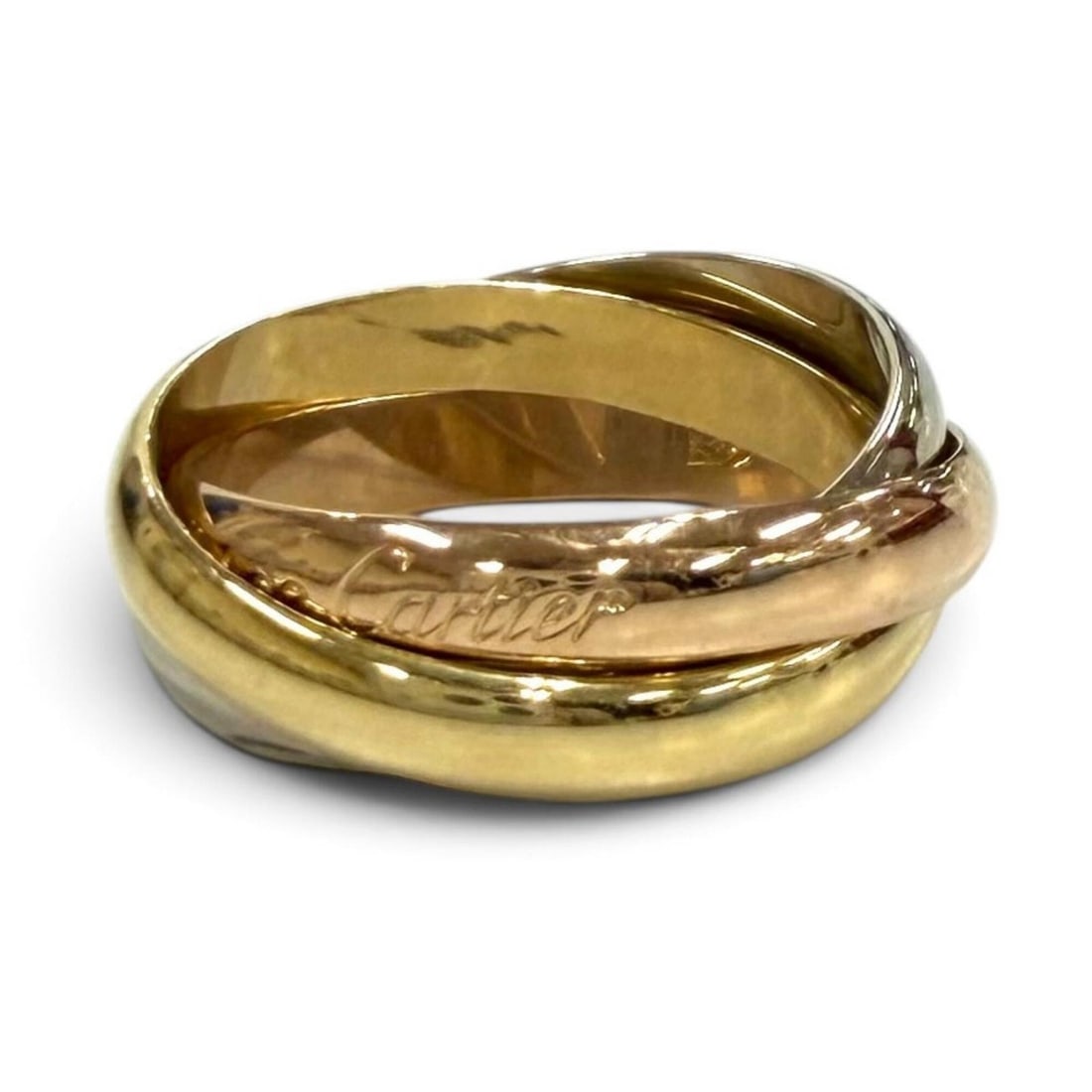 Cartier A2788B Trinity Classic Ring 750 (YG PG WG) Yellow Gold Pink White Size 56 Weight 8.8g