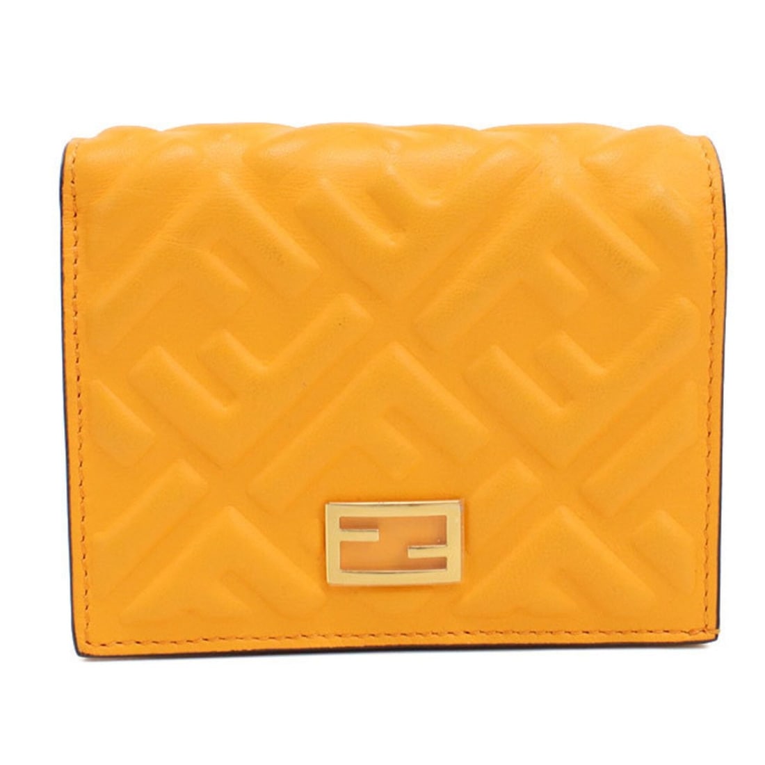 FENDI Bi-fold Wallet 8M0420 Baguette Women's Orange