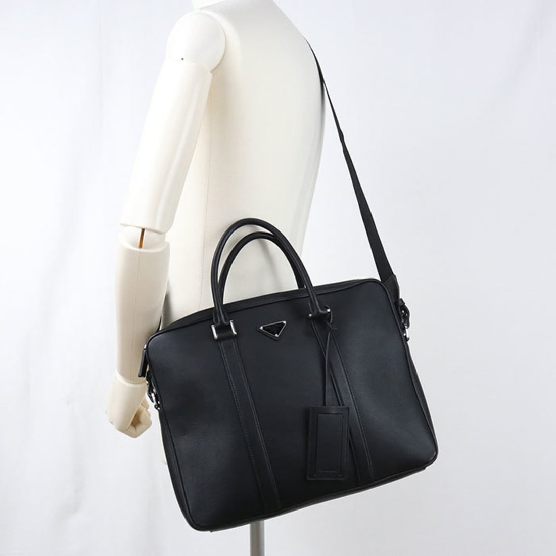 PRADA Briefcase 2VE368 Men's Black - 9