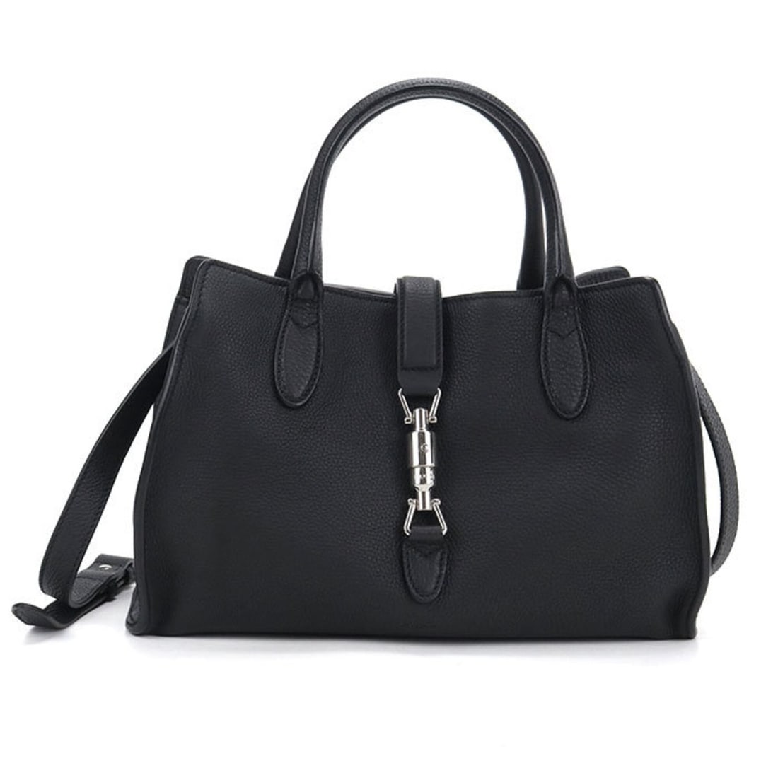 GUCCI Gucci Handbag 365460 2WAY New Jackie Women's Black: --- Catalog ---Category: SizeSize (HxWxD): 20cm x 32.5cm x 11.5cm / 7.87'' x 12.79'' x 4.52''Category: DesignType: HandbagColor: BlackGender: WomenMaterial: Leather Hardware Color: SilverCategory: Gen