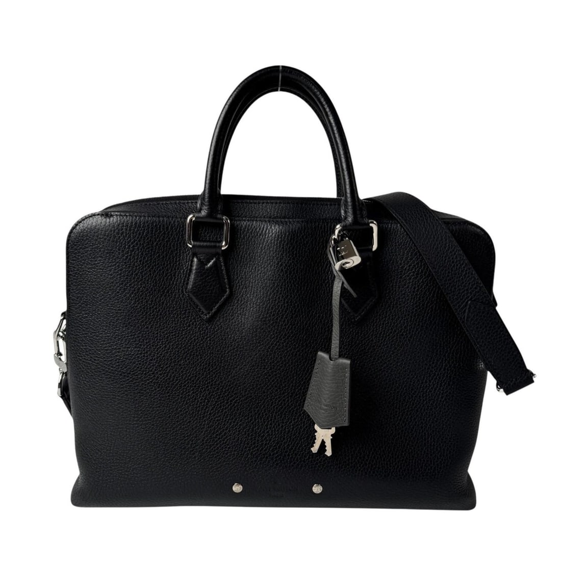 Louis Vuitton Armand Briefcase PM, Taurillon Noir, 2-way business bag, M53488 UB2129, shoulder: --- Catalog ---Category: SizeSize (HxWxD): 27cm x 36cm x 5cm / 10.62'' x 14.17'' x 1.96''Category: DesignType: Briefcase, Shoulder bagColor: BlackGender: MenMaterial: Leather Category: GeneralMPN: M53
