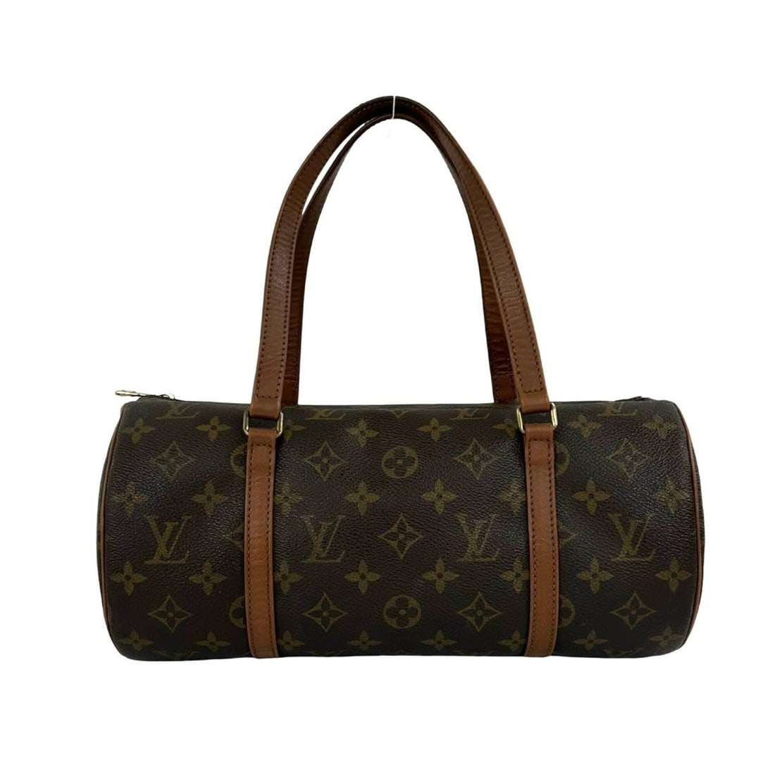 LOUIS VUITTON Vintage Papillon 30 Monogram Leather Handbag/Drum Bag, Brown, 23124