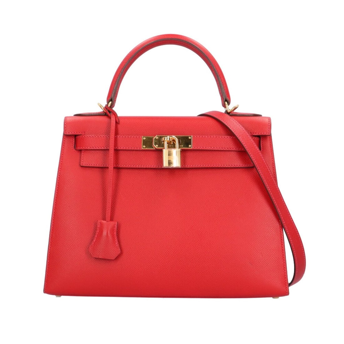 Hermes Kelly 28 Shoulder Bag, Veau Epsom Leather, Red, Women's, HERMES 2-way: --- Catalog ---Category: SizeSize (HxWxD): 21cm x 29cm x 11cm / 8.26'' x 11.41'' x 4.33''Category: DesignType: Shoulder bagColor: Red color, Rouge casaqueGender: WomenMaterial: Epsom leather Category: