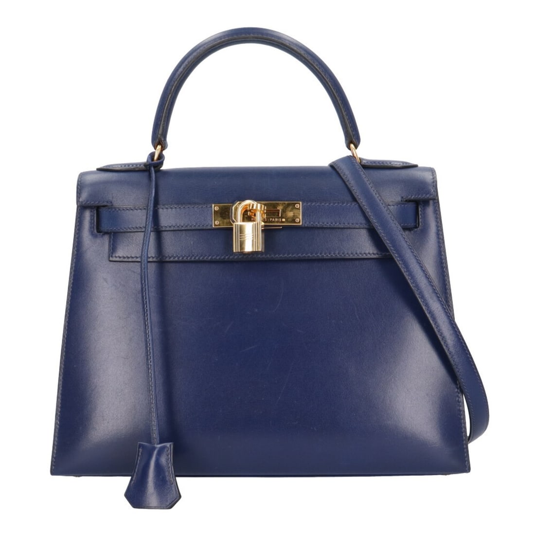 Hermes Kelly 28 Shoulder Bag, Handbag, Box Calf Leather, Navy, Women's, HERMES 2-way: --- Catalog ---Category: SizeSize (HxWxD): 21cm x 28.5cm x 11.5cm / 8.26'' x 11.22'' x 4.52''Category: DesignType: Shoulder bagColor: Bleu Saphir, NavyGender: WomenMaterial: Box calf leather Category: