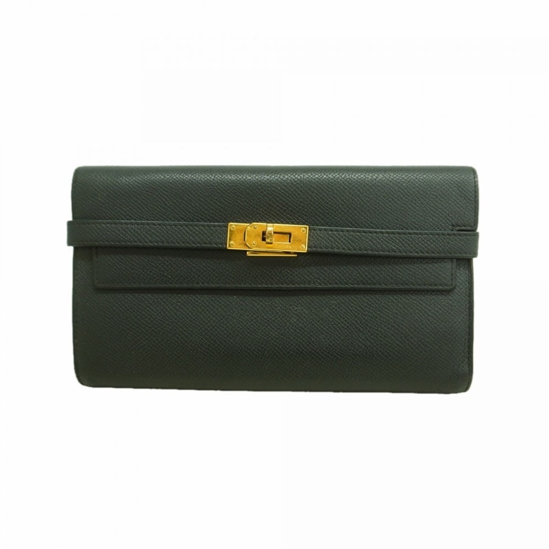 Hermes Kelly Wallet Long Wallet, Veau Epsom Leather, Black, X Stamp, Men's/Women's: --- Catalog ---Category: SizeSize (HxWxD): 10.5cm x 20cm x 2.5cm / 4.13'' x 7.87'' x 0.98''Category: DesignType: Long wallet (bi-fold)Color: BlackGender: Men,WomenMaterial: Leather Leather/Fur Type: E