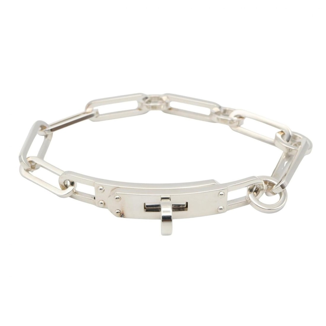Hermes Kelly Chaine Bracelet, Sterling Silver 925, Tone, for Men and Women