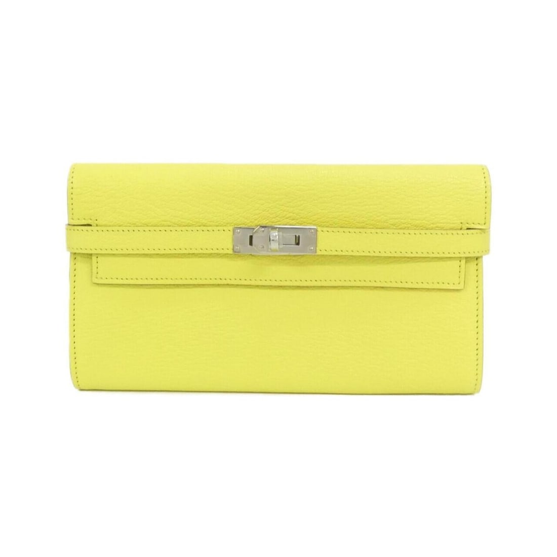 Hermes Kelly Classic 051303CK Wallet: --- Catalog ---Category: SizeSize (HxWxD): 11.5cm x 20cm x 2cm / 4.52'' x 7.87'' x 0.78''Category: DesignType: Long wallet (bi-fold)Color: Lime, YellowGender: Women,MenMaterial: Chevre leather