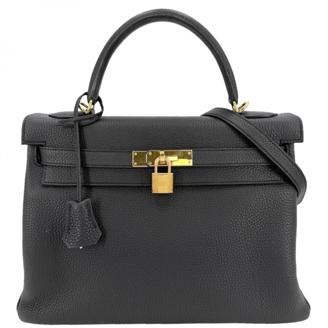Hermes Kelly 32 Women's Handbag Shoulder Bag Crossbody Inside Stitching HERMES C Stamp Leather Black: --- Catalog ---Category: SizeSize (HxWxD): 22.5cm x 31.5cm x 12cm / 8.85'' x 12.4'' x 4.72''Category: DesignType: Handbag, Shoulder bagColor: BlackGender: WomenMaterial: Leather Category: