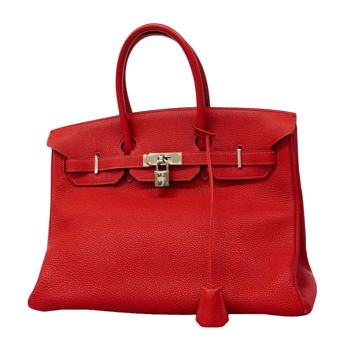 Hermes Birkin 35 Togo Rouge Vif Handbag, ?G Stamp, Ladies' P3407278: --- Catalog ---Category: SizeSize (HxWxD): 28cm x 34cm x 18cm / 11.02'' x 13.38'' x 7.08''Category: DesignType: HandbagColor: Rouge vifGender: WomenMaterial: Togo leather Hardware Color: