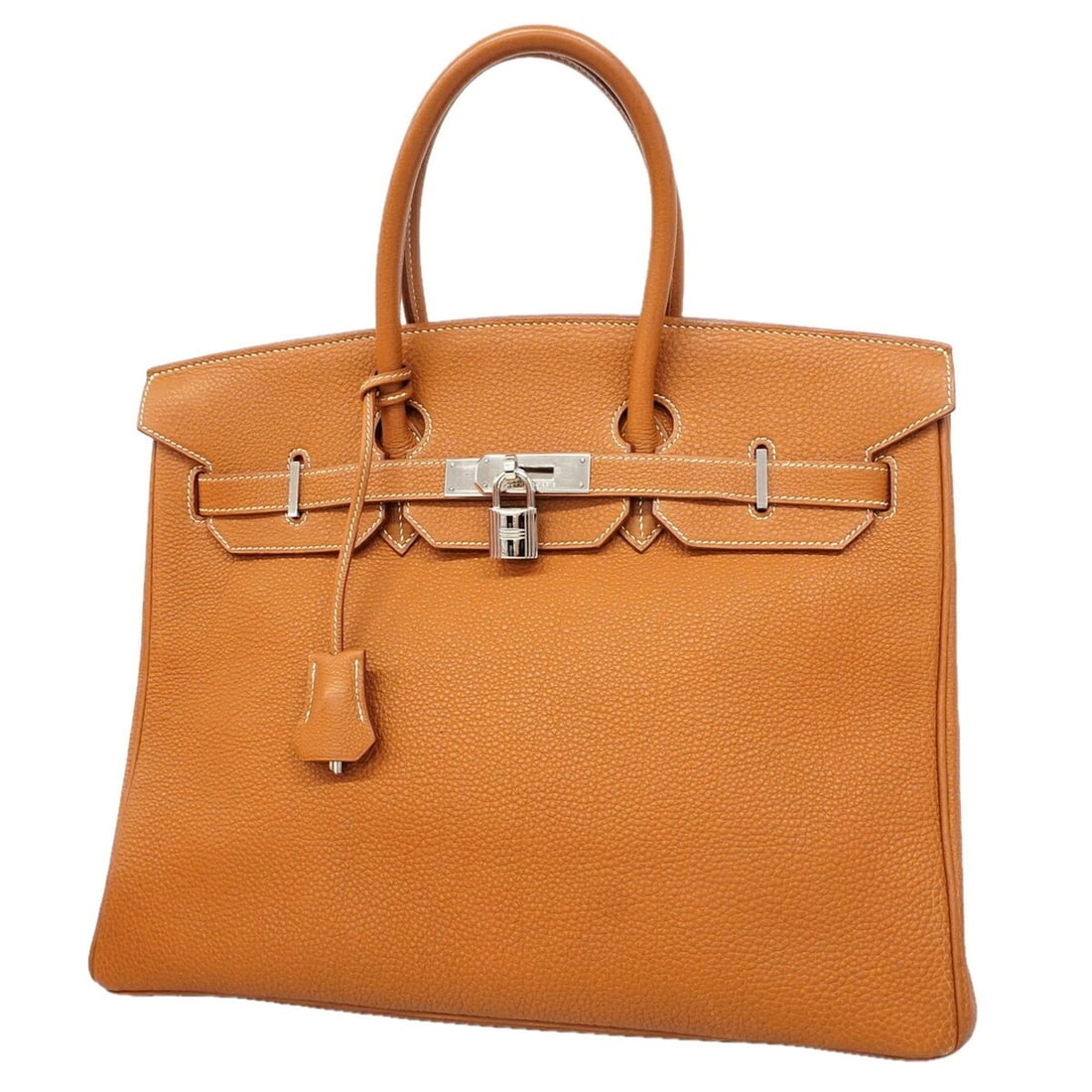 Hermes Birkin 35 Togo Gold Handbag (?F stamp) - Women's: --- Catalog ---Category: SizeSize (HxWxD): 27cm x 35cm x 18cm / 10.62'' x 13.77'' x 7.08''Category: DesignType: HandbagColor: GoldGender: WomenMaterial: Togo leather Hardware Color: SilverCategory: