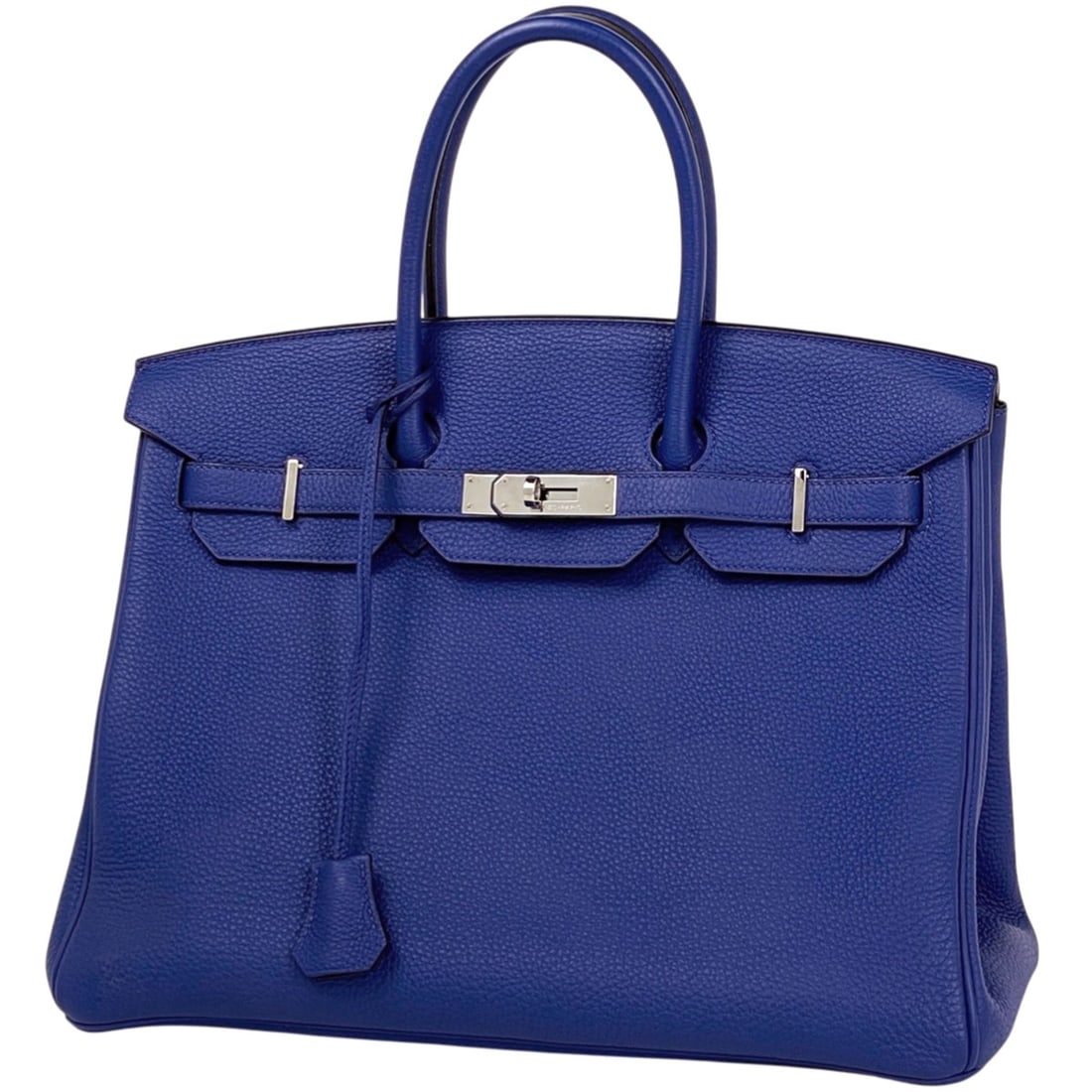 Hermes Birkin 35 Handbag, Togo Leather, Blue Electric, R (Women's): --- Catalog ---Category: SizeSize (HxWxD): 25cm x 35cm x 18cm / 9.84'' x 13.77'' x 7.08''Category: DesignType: HandbagColor: Blue ElectricGender: WomenMaterial: Togo leather Category: GeneralLine: Bir