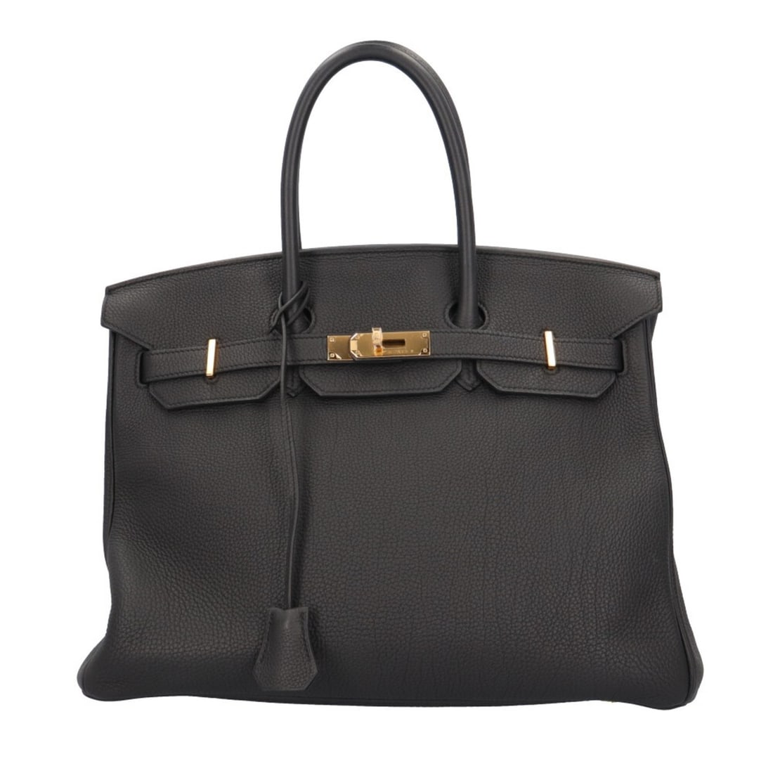 Hermes Birkin 35 Handbag, Togo Leather, Black, Women's HERMES